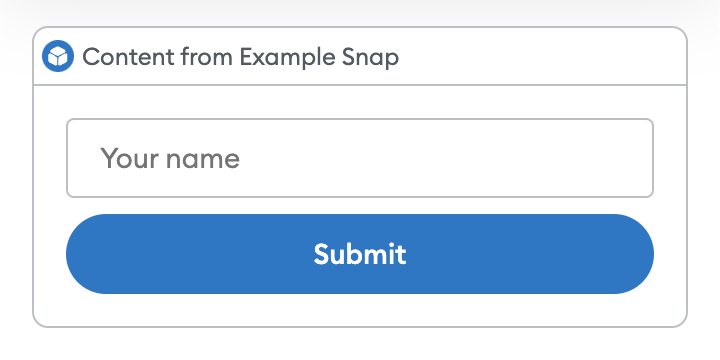Form UI example