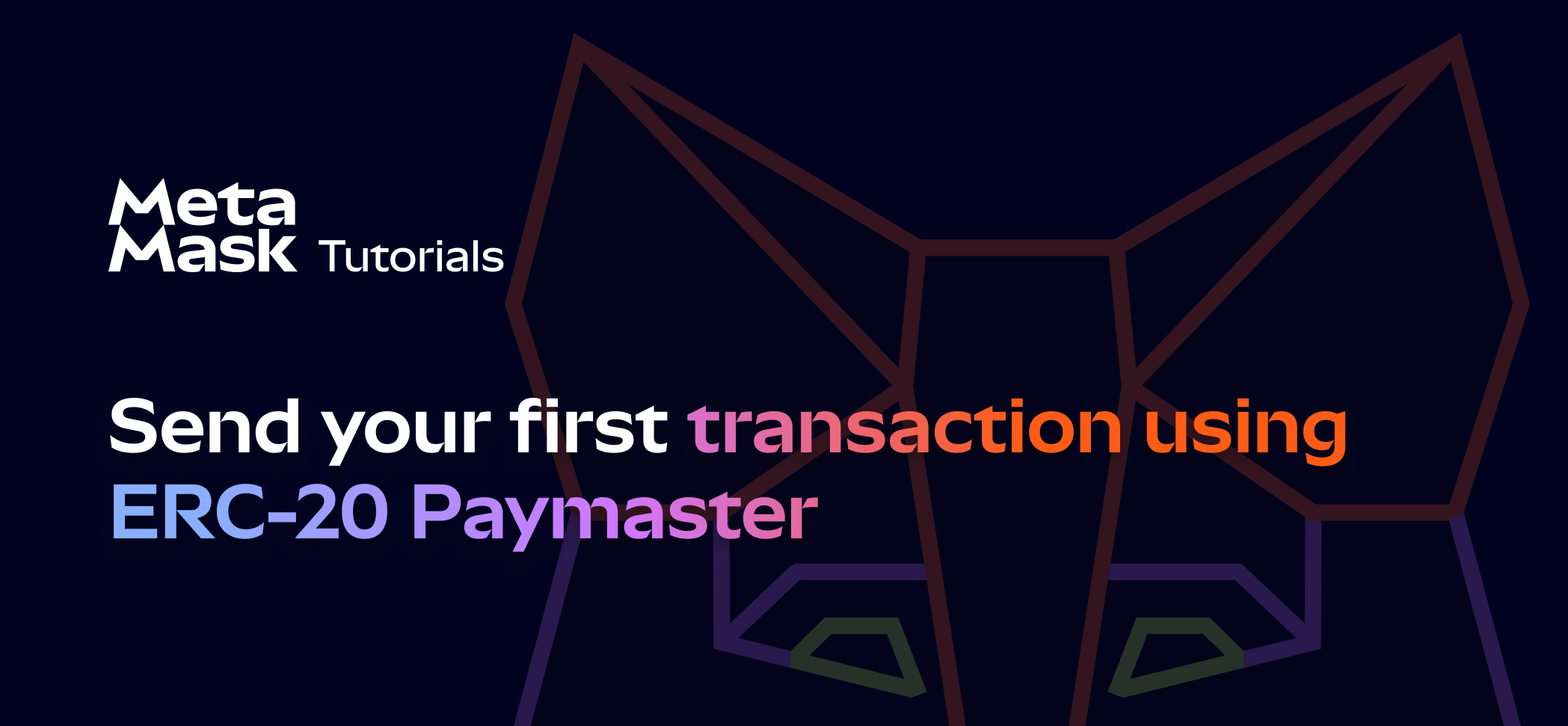 Send your first transaction with ERC-20 Paymaster