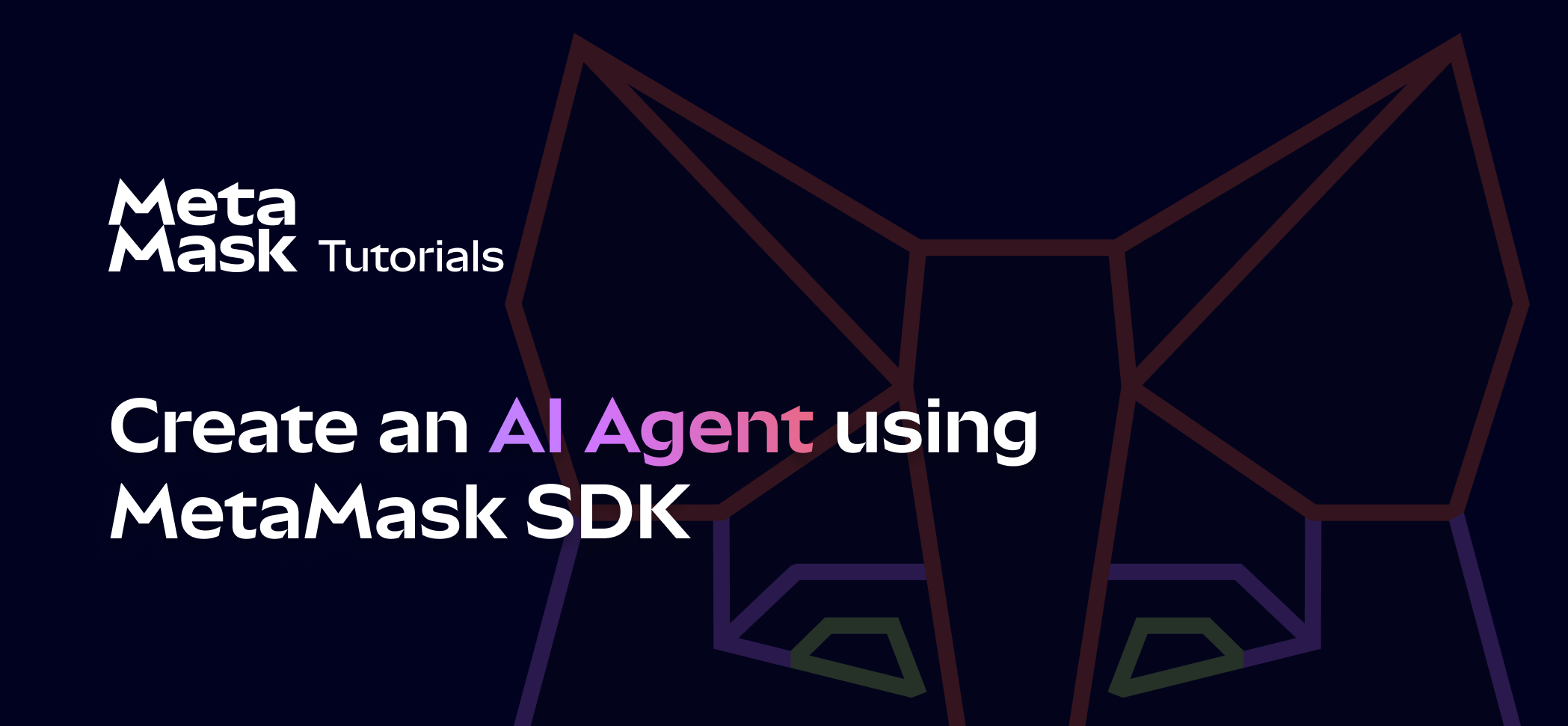 Create an AI agent using MetaMask SDK